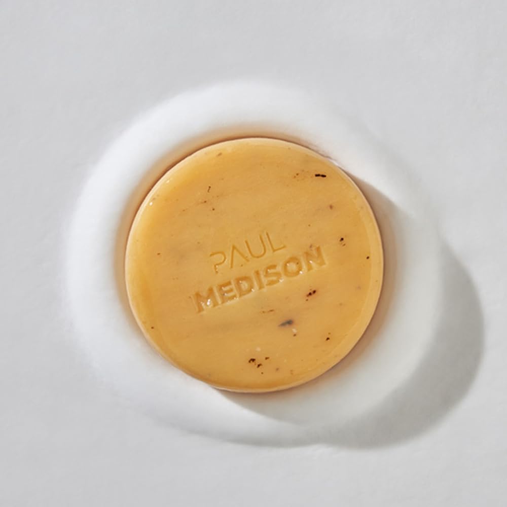 SUDIVA PAUL MEDISON, Calendula Facial Soap Bar 2.64 oz, Pack of 5 Mild Exfoliating & Soothing Daily Cleanser, Soft Fine Foam for Face & Body