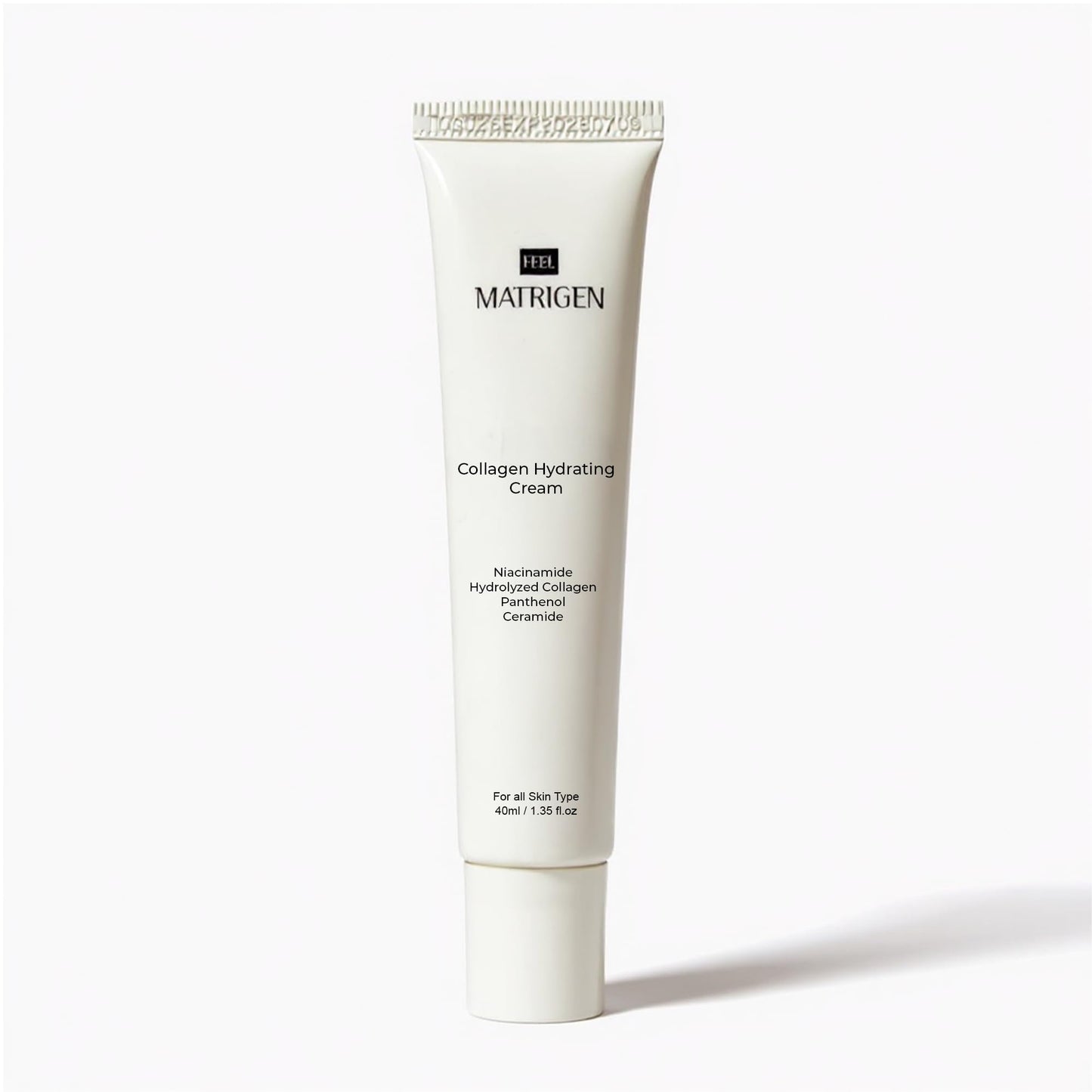 FEEL MATRIGEN Collagen Hydrating Cream with Niacinamide, Hydrolyzed Collagen, Panthenol & Ceramide – Deep Moisture, Skin Barrier Support, Firmness & Radiance, 1.35 fl. oz