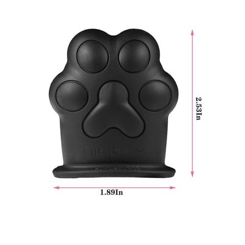 Lip Plumper Device Enhancer,Cat's Paw Cute Shape Lip Plumper Device Lip Filler Beauty Pump,Soft Silicone Cute Shape Natural Pout Mouth Tool,Sexy Lip Mouth City Lips Full of Charm Lip (Black Cat)
