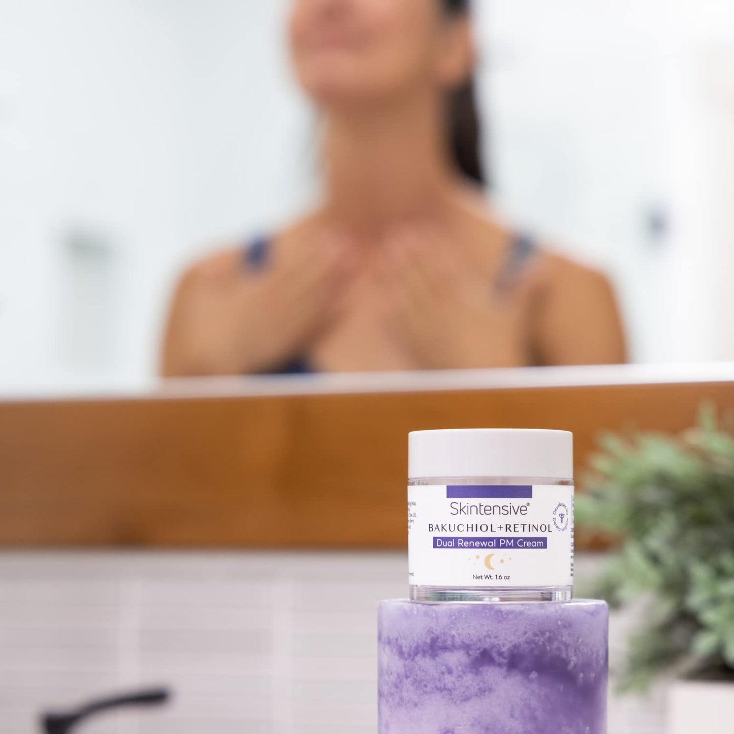 SKINTENSIVE Retinol & Bakuchiol Cream - Dual Renewal Night Cream with Coconut Oil - Moisturizing PM Cream for Sensitive Skin