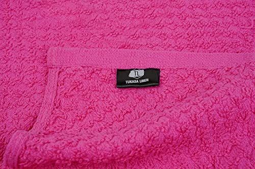 Tukasa Linens 16 Pack Cotton Washcloths for Body and Face, 12x12 Inches, Pack of 16, Multipurpose and Lightweight Wash Clothes for Face. Highly Absorbent - Travel and Bath Towel (Lime)
