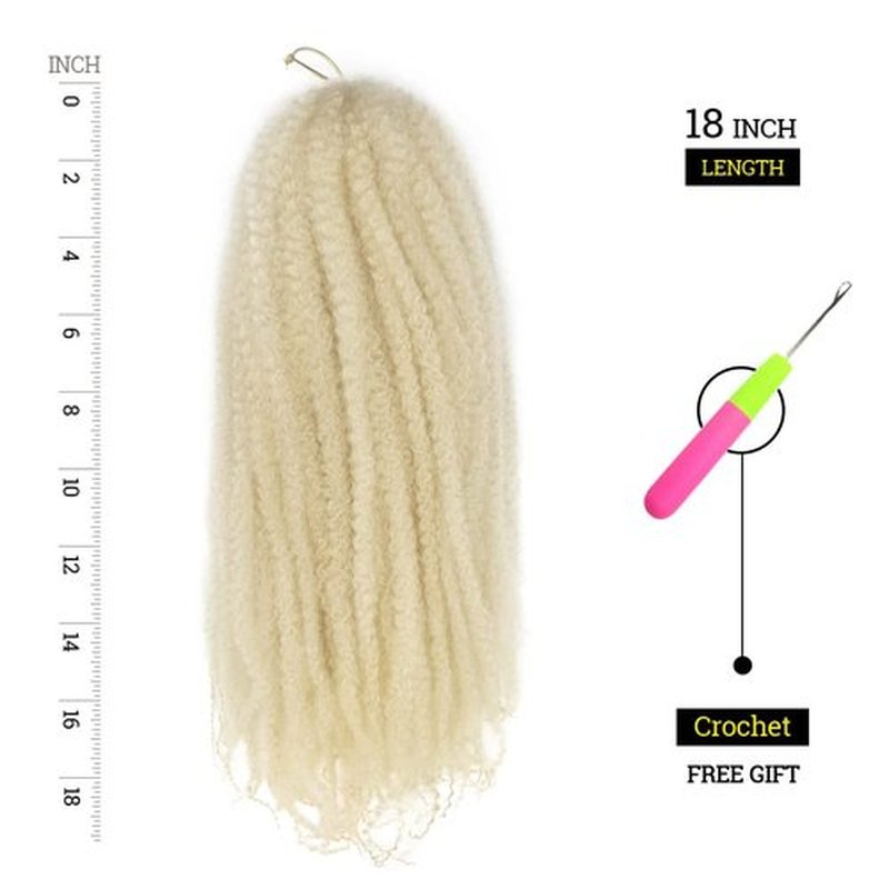 KGBFASS 3Packs Marley Braiding Hair 18Inch Afro Marley Hair For Twists Synthetic Kinky Braiding Hair Extensions (613)