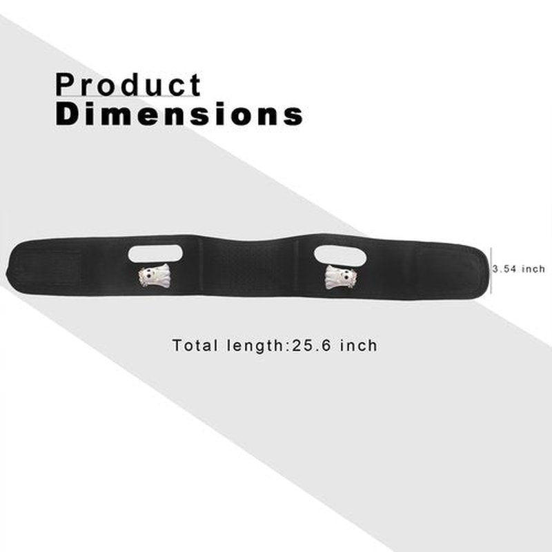 Yuibthr Chin Strap for Sleeping, V Line Lifting Mask, Halloween Decorations Ghost Walking, Reusable Face Strap, Jaw Exerciser (black)