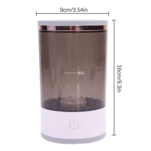 Beauty Swirl Cosmetic Brush Cleaner, 2025 New Automatic Makeup Brush Cleaner, Portable Electric Makeup Brush Cleaner (Transparent (Plug-in Model))