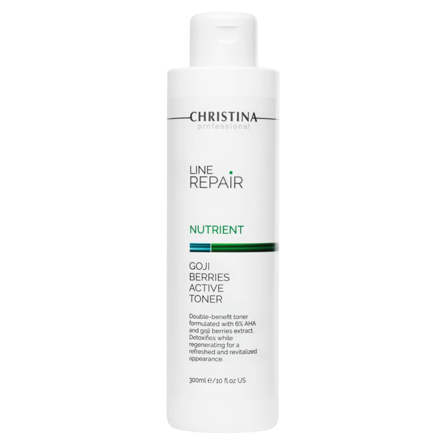 Christina Line Repair Nutrient Goji Berries Glycolic Acid Toner for Face | Regeneration, Skin Alignment Facial Toner | Suitable for Acne, Black Spots 300ml