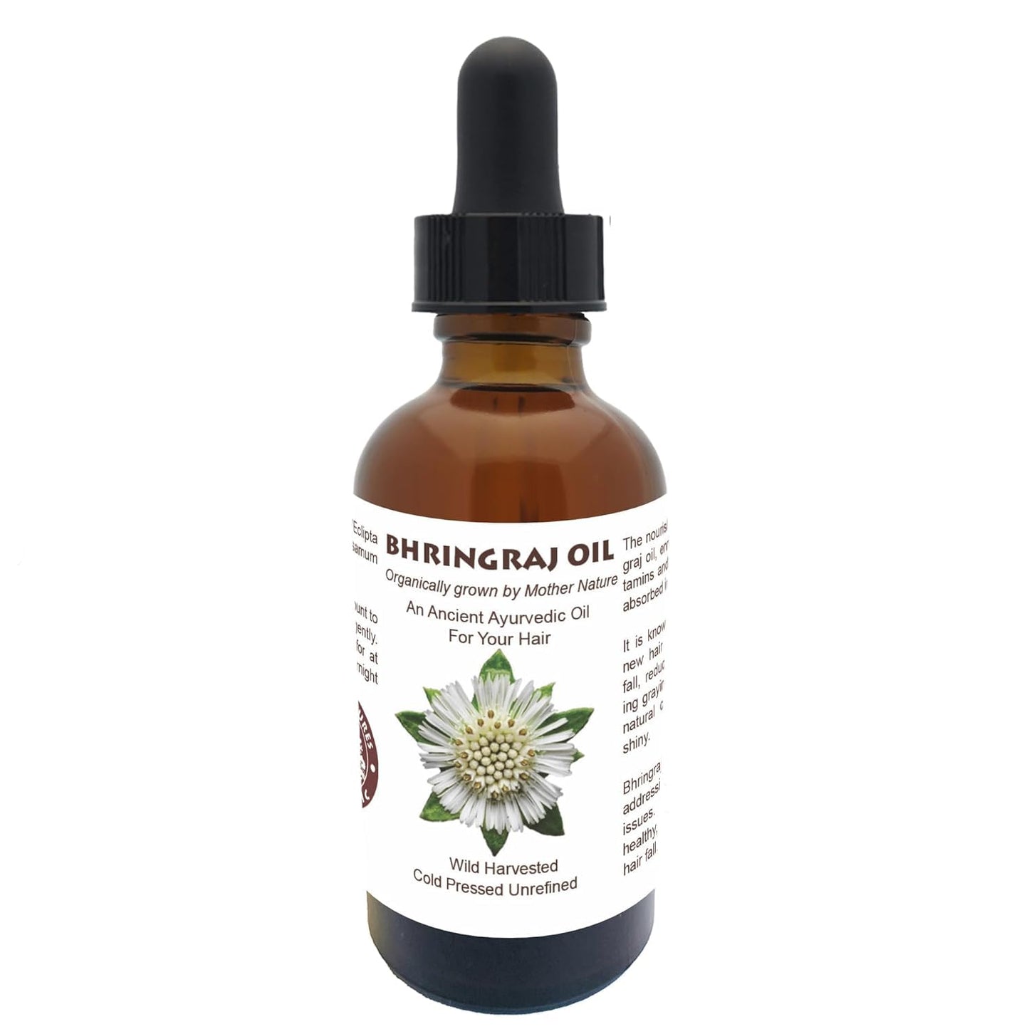Best Natures Bhringraj Oil, Indian Eclipta Alba Oil, Pure and Natural, Cleans scalp, Improve overall appearance of hair. Goodbye Dandruff, For Graying, Hello Luminously shiny hair / 2 fl oz