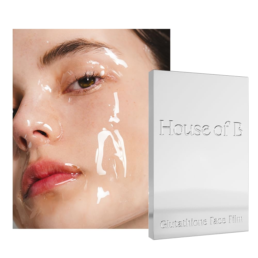 HOUSE OF B High-Purity Glutathione Face Film, 2-Step Overnight Collagen Hydrogel Face Mask for Glass Skin Glow, Elasticity, Hydrating, Firming, Moisturizing, Anti Aging, Korean Skin Care, 3g+22g x 1ea