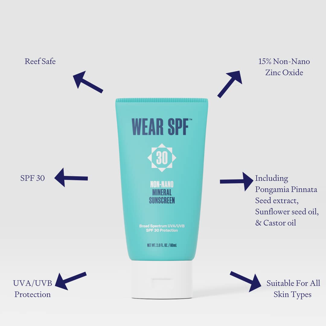Non-Nano Mineral Sunscreen Lotion – Reef-Safe SPF 30 for Athletes