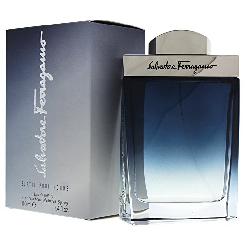 Salvatore Ferragamo Subtil Eau de Toilette Spray for Men, 3.4 Ounce (Pack of 2)