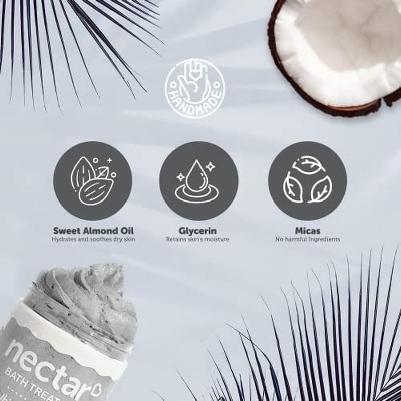 Nectar Life Nourishing Whipped Soap and Shave Butter with Almond Oil, Vanilla Sugar, Set of 3, 5 Oz Each