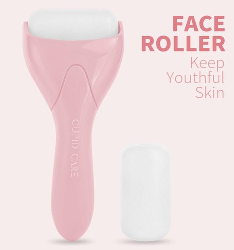 Ice Roller for Face & Eye, [2-Rollers] Ice Face Roller Puffiness Relief, Reduce Wrinkles, Face Massager Roller Self Skin Care, Gifts for Women & Men | Pink