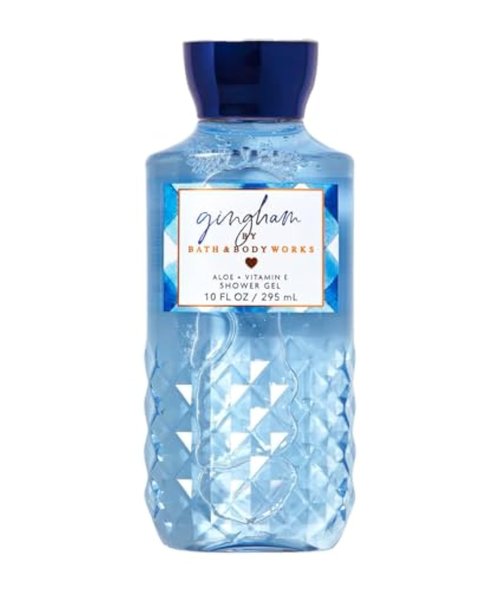 Bath and Body Works Gingham Shower Gel 10 ounce Full Size
