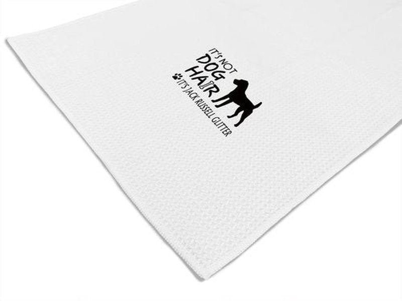 It’s Not Dog Hair It’s Jack Russell Glitter Hand Towels Kitchen Towels Dish Towels,Fall Funny Dog Decor Towels,Dog Lovers Dog Mom Girls Women Gifts