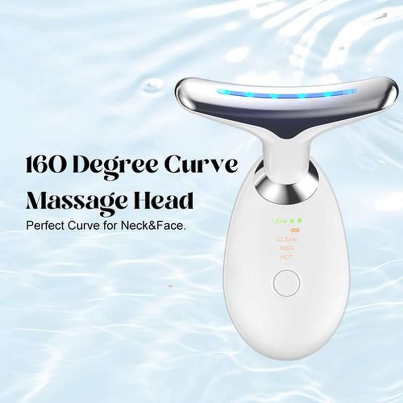 Neck Face Massager Face Sculpting Tool 3 Colour Modes and Vibration for Facial Massager for Double Chin