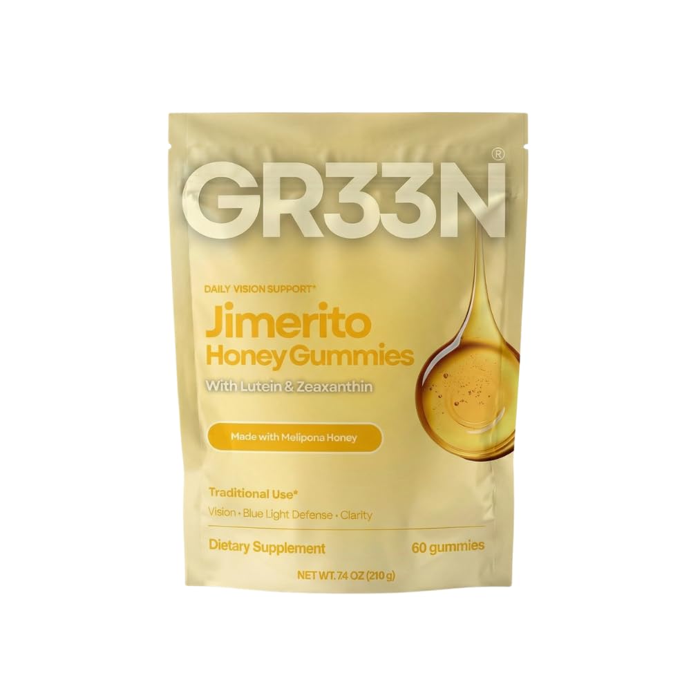 Gr33n Jimerito Honey Gummies | Vision and Eye Health Gummies | Optimal Vision | Lutein Plus Zeaxanthan
