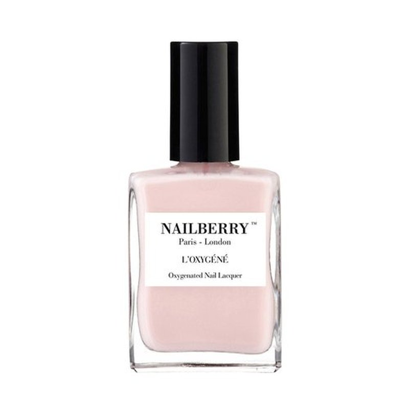 Nailberry L'Oxygéné Oxygenated Nail Lacquer | Candy Floss | Light Pink Opaque Nail Polish | UV Protected Long-Wear Nail Polish | 12-Free | Vegan | Certified Halal | Cruelty & Gluten Free | 15 ml