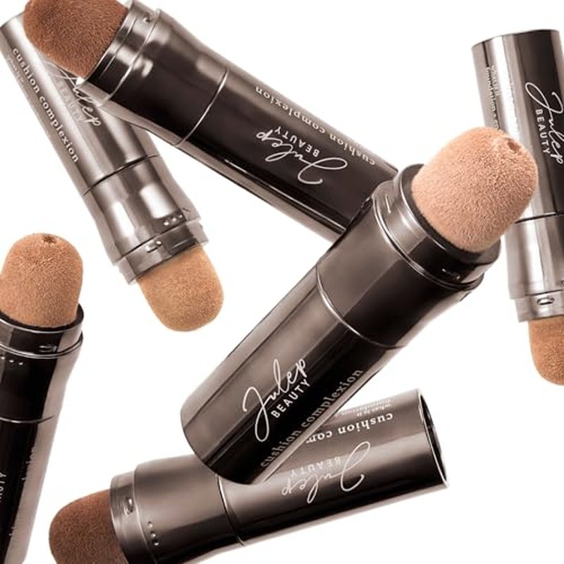 Julep Cushion Complexion Medium Coverage Foundation - Cashew | Covers, Brightens & Evens Skin Tone | On-The-Go Cushion Applicator | Hyaluronic Acid, Vitamin B5 & E