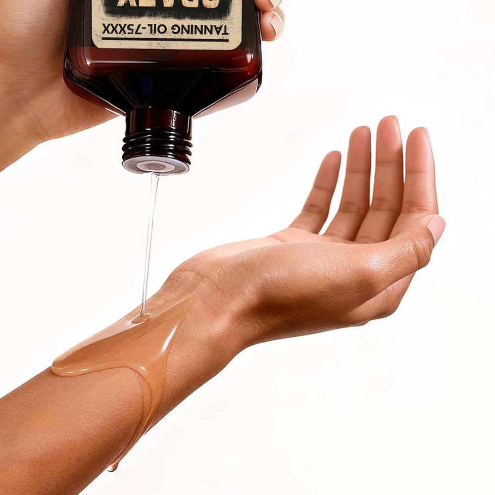 Crazytan Tanning Oil 75xxx 8oz Deep Dark radiance Natural Coconut Oil Vitamin E