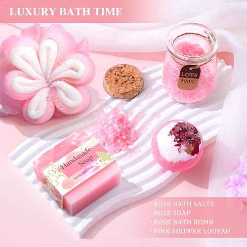 Retirement Gifts for Women 2025 - 16 pcs Relaxing Spa Gift Basket Set, Best Happy Retirement Gifts for Teacher Nurses Boss Friends Mom Mother Grandma Coworker, Funny Retired Gifts for Woman