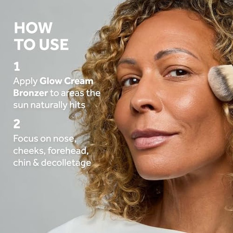 No7 Pro Artist Soft Glow Cream Bronzer - Blendable Cream Makeup with a Lightweight Formula - Customizable Face Makeup for a Natural, Sun-Kissed Glow - Medium (1.26 oz)