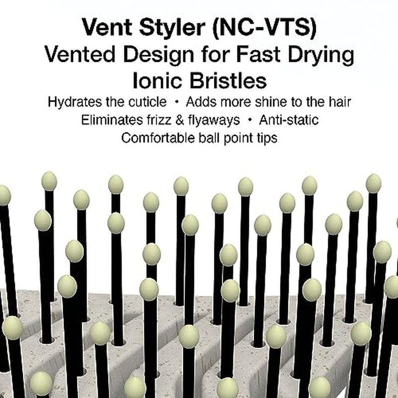 Olivia Garden NewCycle Ionic bristles Cushion Hair Brush and made from 100% recycled material (except bristles and cushion)