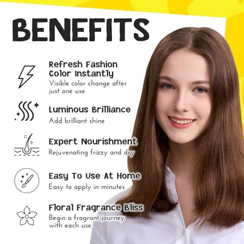 COLORLOMO Color Depositing Conditioner - 6 oz Semi Permanent Hair Color with Shea Butter & Almond Oil- Color Conditioner Depositing Hair Mask - Vegan, Paraben, Ammonia & Sulfate Free - Ash Beige