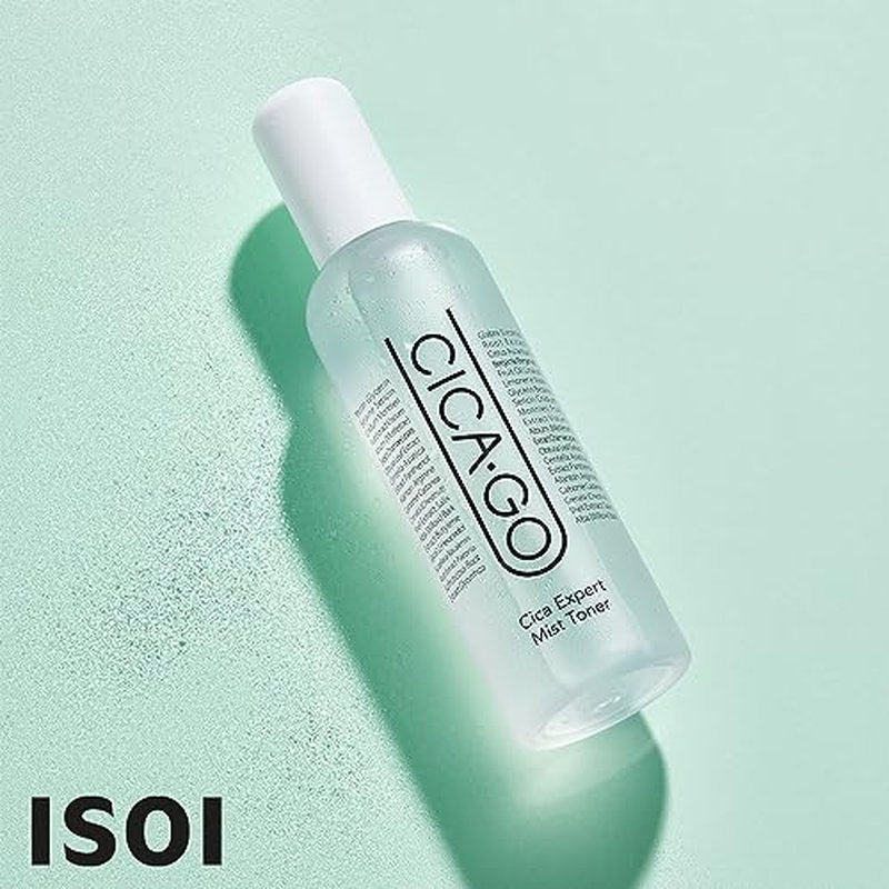 ISOI CICAGO CICA Expert Mist Toner, Calming and Soothing Alcohol-Free Toner, Daily Facial Mist for Sensitive and Irritated Skin, Korean Skin Care (150ml, 5.07 fl.oz)