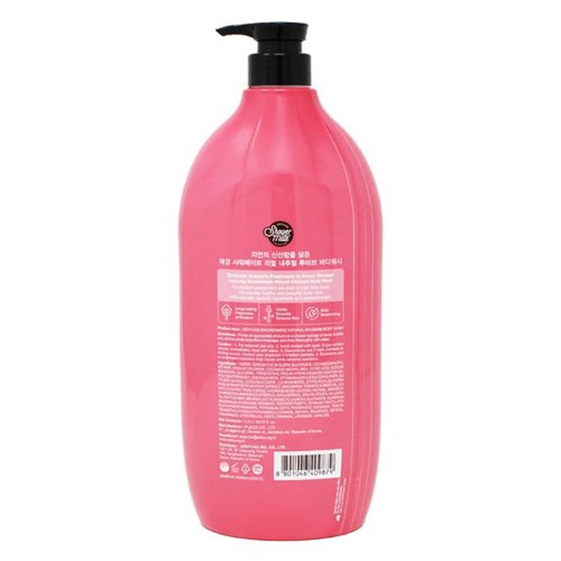 SHOWERMATE Natural Body Wash 42.3 fl oz, 1.2 kg (Rhubarb)