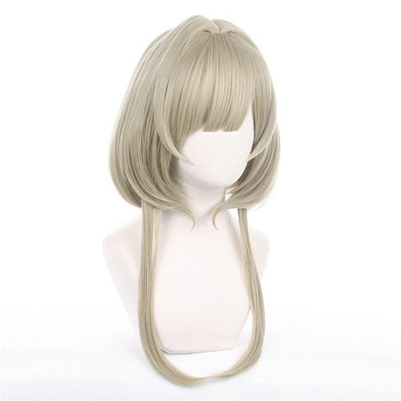 Mystylecos Sandrone Grey Wig with Bangs Genshin Impact Cosplay Layered Wig