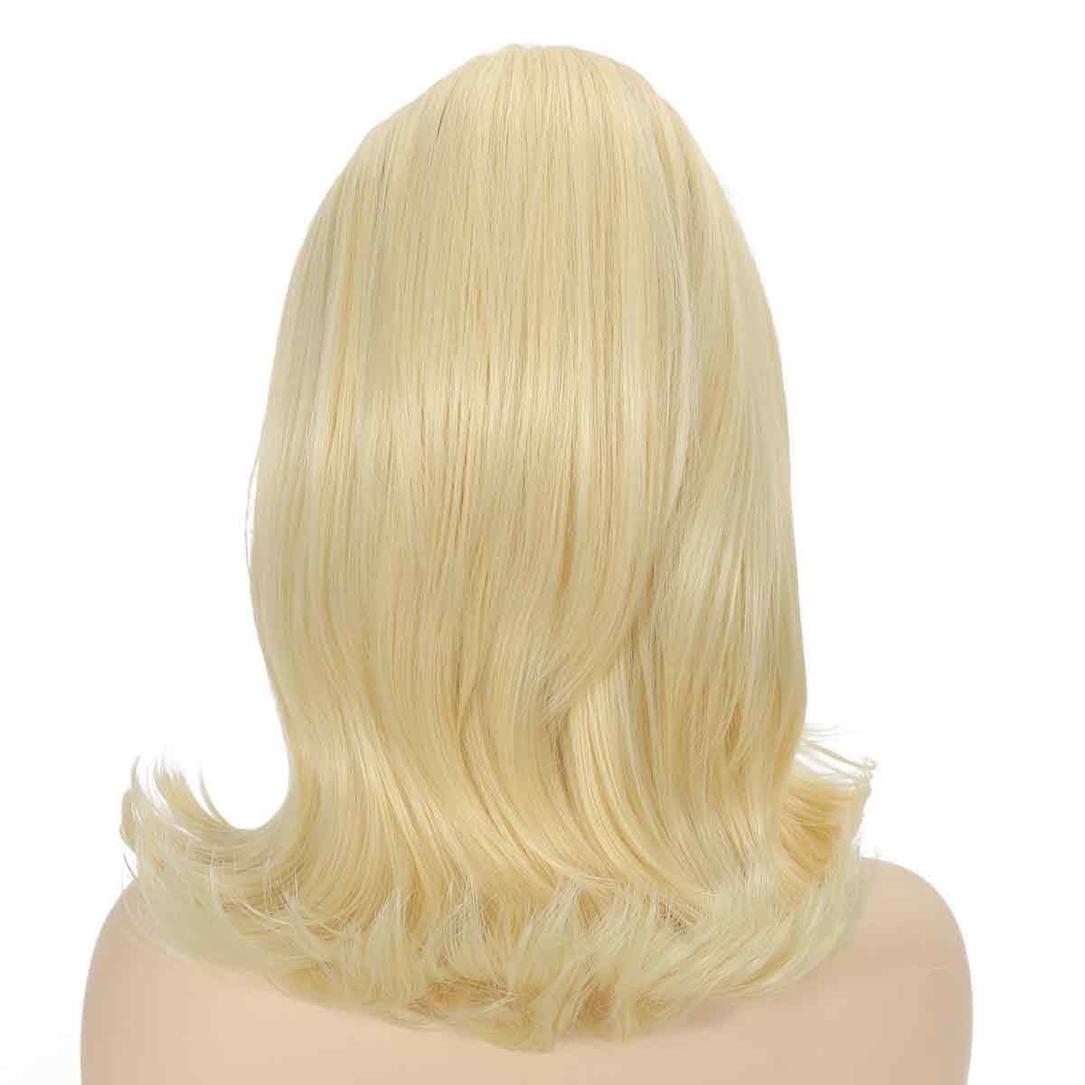 Sabosi Blonde Beehive Wig Women Vintage Retro Wig 50s 60s 70s Wig with Bangs for Women Synthetic Hair for Halloween Costume Party