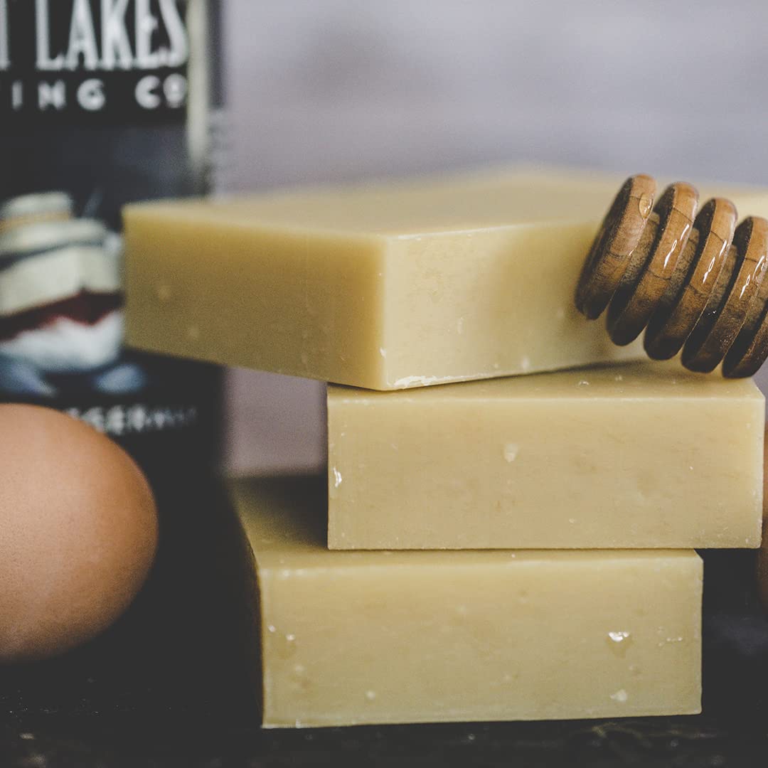 Organic Beer & Honey Shampoo Bar for Normal to Dry, Coily Hair - Sulfate-Free, Volumizing, Hydrating with Cocoa Butter, Rosemary Oil, Coconut Oil - Travel Size Bar Soap, 5.6 oz for Women & Men