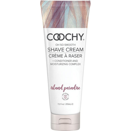 Coochy Shave Cream - Moisturizing Shave Lotion - Gentle Intimate Shaving Cream - For Bikini Area, Underarms, Legs & More - Rash-Free, Hydrating Formula - Island Paradise, 12.5 oz
