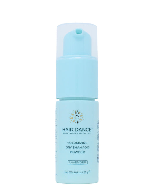Hair Dance Dry Shampoo Powder | Non-Aerosol | Travel Size | Natural & Organic | Made in USA | No Benzene, Vegan, Cruelty Free, For All Hair Colors, Free of Talc | Lavender Oil Scent - 0.8 Ounce