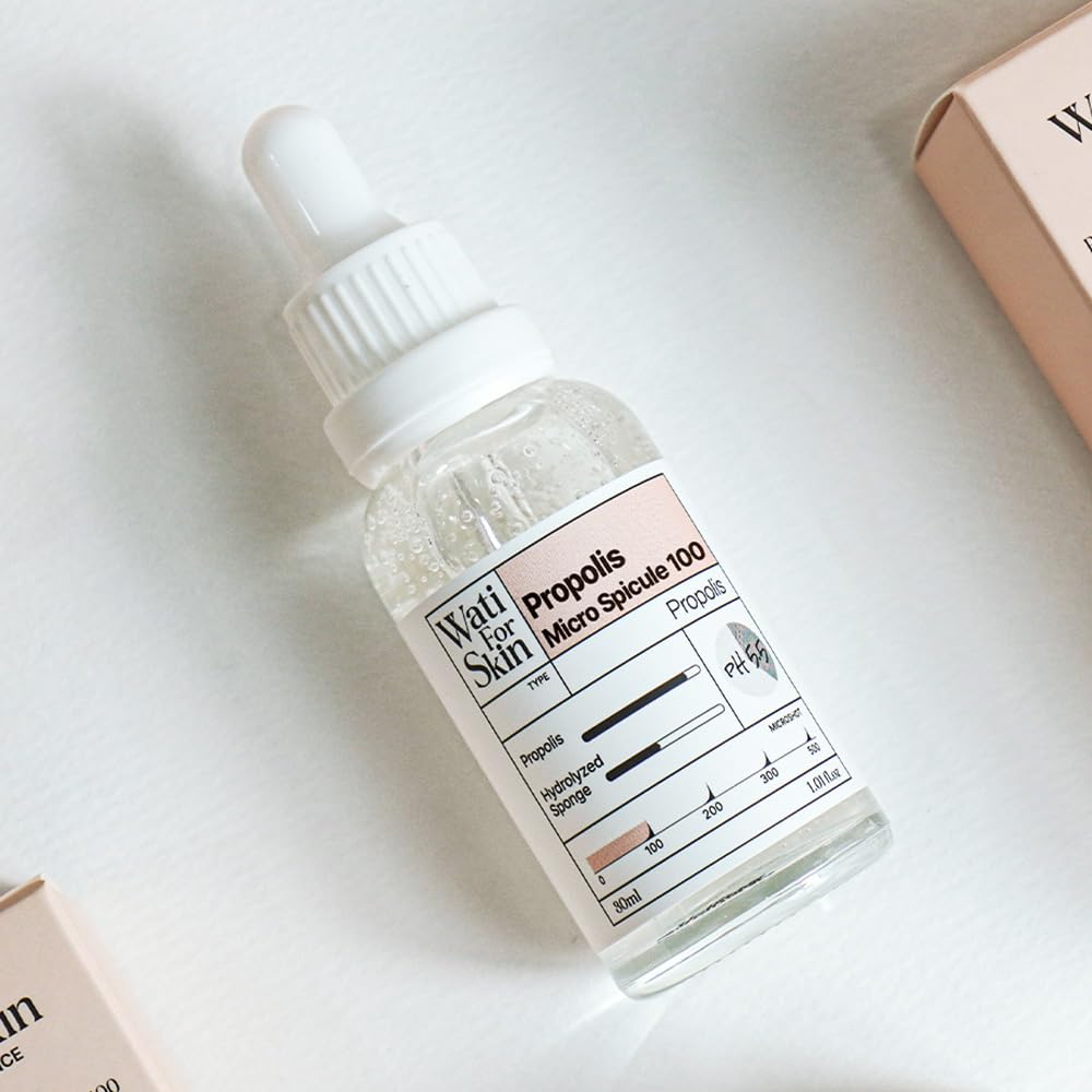 WATI FOR SKIN Propolis Essence Microshot 100 - Deep Hydration & Soothing Care, Fast Absorbing Propolis Serum, Nutrient-Rich Essence for Skin Barrier, 30ml