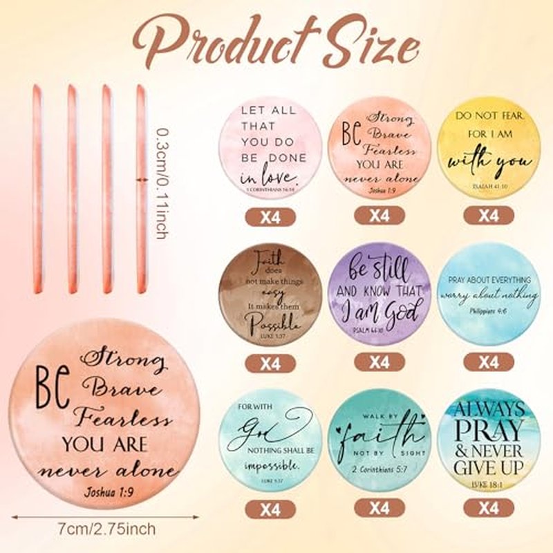 GlikCeil 36 Pcs Inspirational Compact Mirrors Gifts Bulk for Women Mini Purse Pocket Mirrors Employee Appreciation Gifts for Leader Lady Coworkers Nurse Teacher Office Friends Gifts