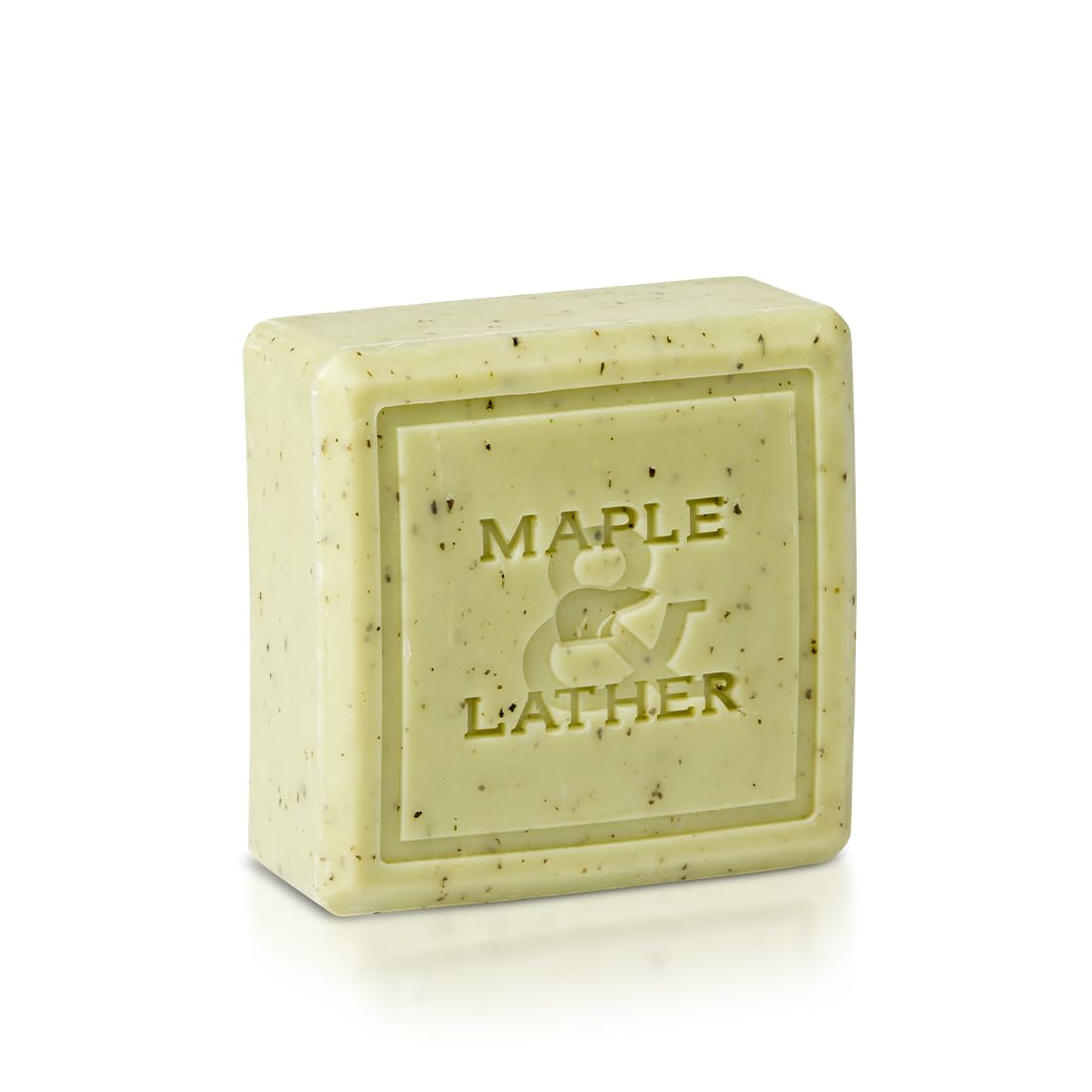 Maple & Lather Triple Milled Bar Soap with Shea Butter, Lemon Verbena Scent, Long-Lasting, Exfoliating, Moisturing, Sustainably Sourced, 209g - Made in Provence, France