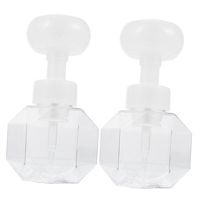 HOLIDYOYO 2pcs Sparkling Bottle Travel Container Soap Dispenser Foaming Body Wash Foam Cosmetic Pump Dispenser Hand Soap Bottles Foam Soap Dispenser Empty Pump Subject Petg