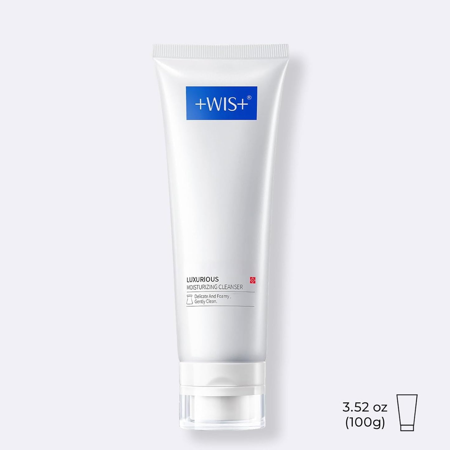+WIS+ Deep Cleansing Facial Wash Cleanser with Skin-Friendly Amino Acids, Daily Mild Face Cleanser for Sensitive Skin, PH Balancing (3.5fl.oz/100g)