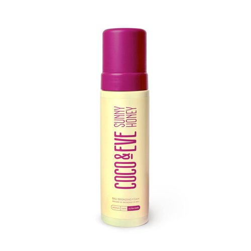 Coco & Eve Sunny Honey Bali Bronzing Self Tanner Mousse - (Ultra Dark) All Natural Sunless Tanning Instant Lotion with Bronzer and Skin Moisturizer (6.7 fl oz)