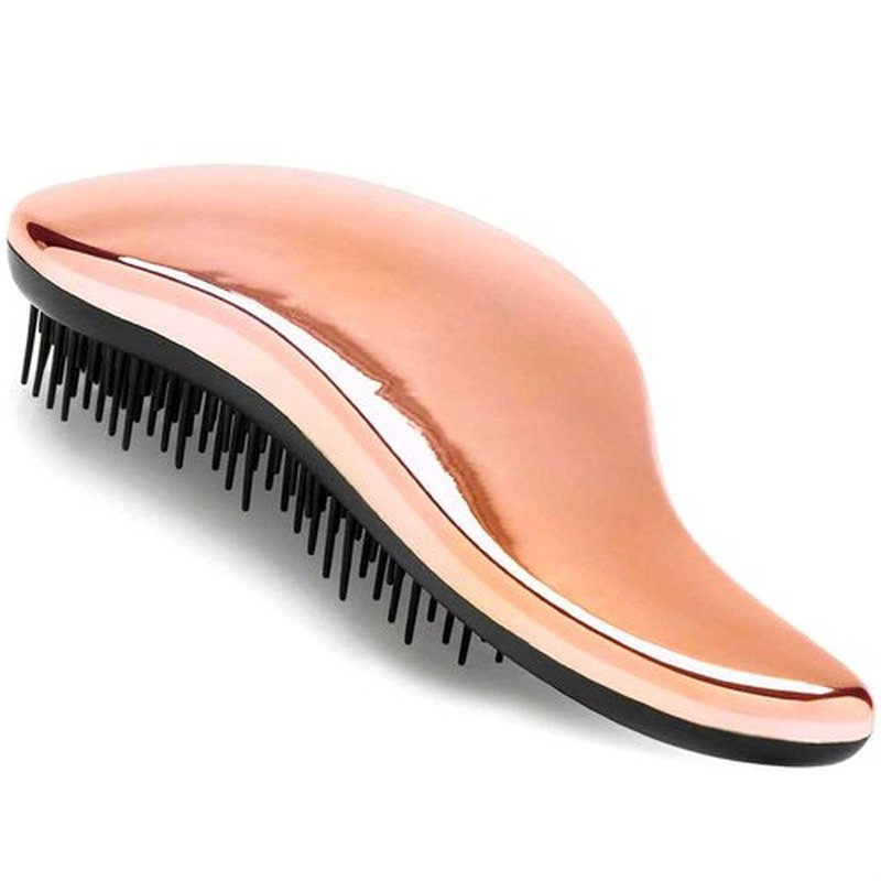 Lily England Detangler Brush & Hair Comb Set - Lightweight Hair Brush & Wide Tooth Comb for Women & Kids - Smooth Detangling Brush & Comb for Curly Hair, Straight, Dry, Fine, & Thick Hair, Rose Gold