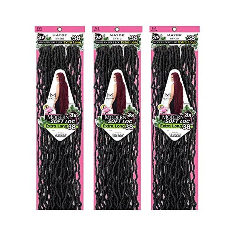 Mayde Beauty Crochet Braid 3X MODERN SOFT LOC 38" (3-PACK, 613)