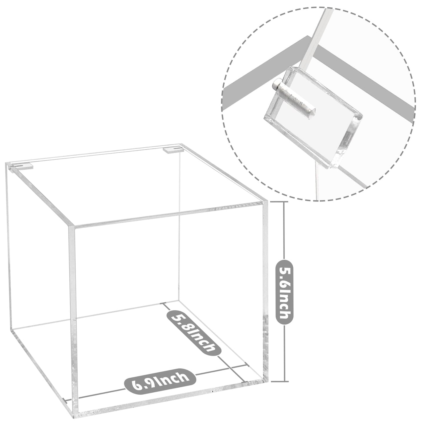 DELIPPLY Face Towel Disposable Holder Container Acrylic Facial Towels Box, Clear