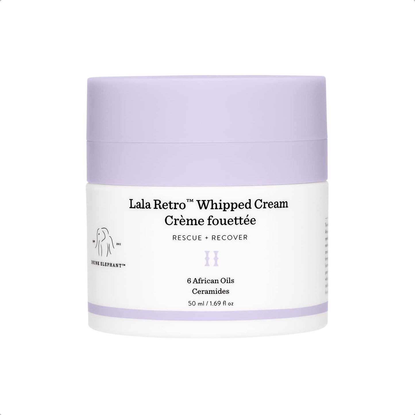 Drunk Elephant Hit It Off Face Wash and Facial Moisturizer Set Beste No. 9 Jelly Cleanser (150 mL / 5 Fl Oz) and Lala Retro Whipped Cream (50 mL / 1.69 Fl Oz)
