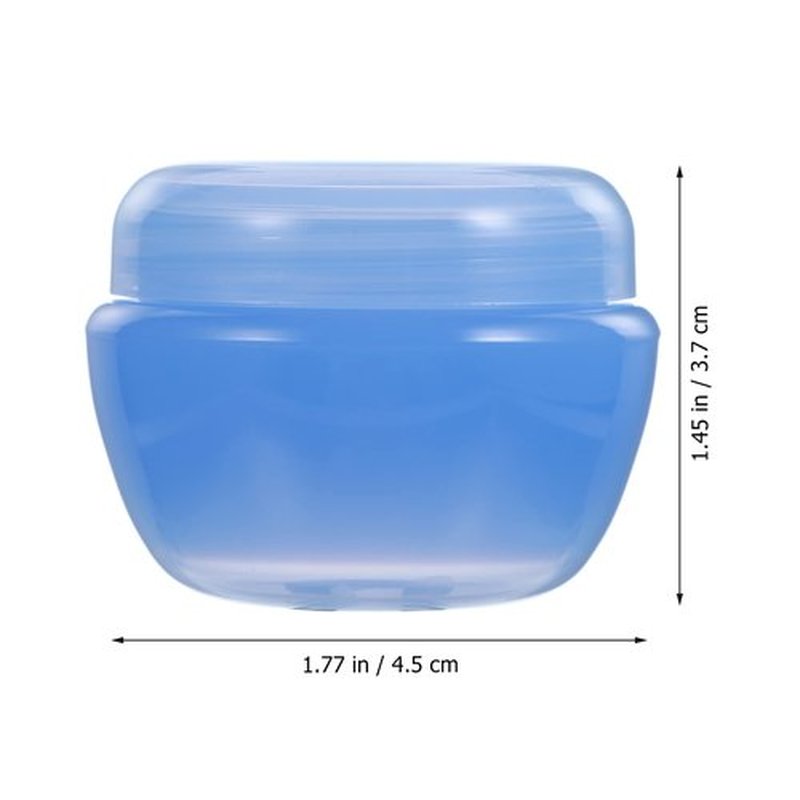HONMEET 12pcs Plastic Cream & Milk Box Makeup Jars Makeup Containers Jar Empty Cosmetic Containers Cosmetic Containers with Lids DIY Cosmetic Jar Travel Cream Containers Blue