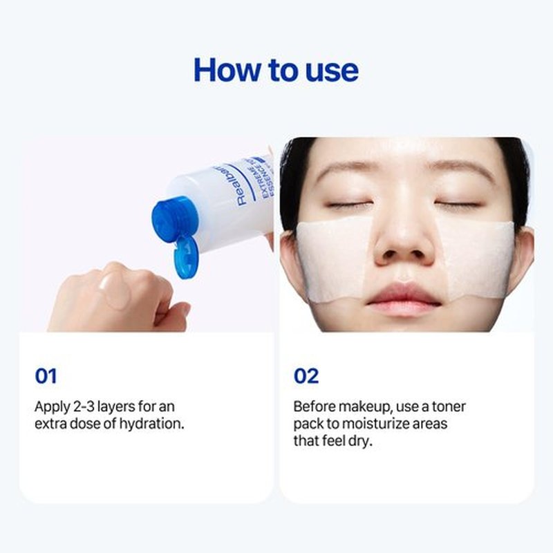 Real Barrier Extreme Essence Toner 6.76 Fl Oz | Hyaluronic Acid Panthenol Ceramide Face Moisturizer for Sensitive Dry Skin | Soothing & Hydrating Moisturizing Toner for Face | Korean Skin Care