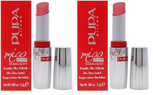 Pupa Milano Miss Milano Starlight Ultra-Shiny Lipstick - Semi-Transparent Color And Micro Pearls - Balmy Texture - Extraordinary Radiance - Blends Gently On Lips - 705 Divine Diana - 0.88 Oz