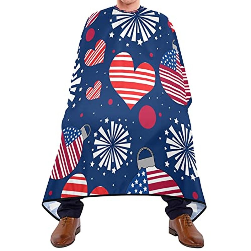 American Salon Cape Barber Cape Hairdressing Haircut Cape for Home Salon Stylist Cape Waterproof, 55"x65"