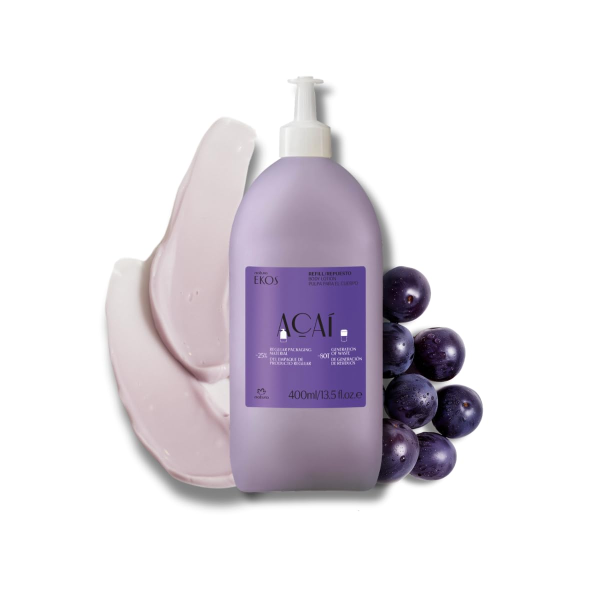 natura - Ekos Castanha (Brazil Nut) Renourishing Body Lotion - Anti-Dryness - Deep Skin Hydration Moisturizer - Vegan Skin Care - Brazilian Beauty Secrets - Self Care & Body Care - 13.5 fl oz (400ml)