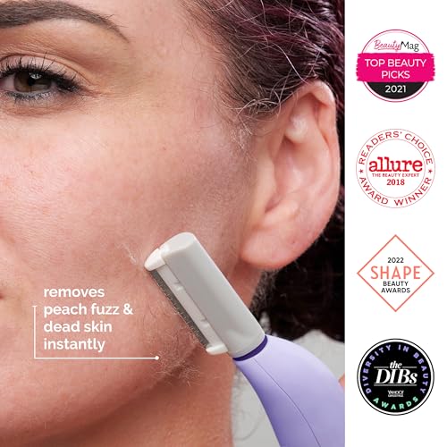 Michael Todd Beauty - Sonicsmooth – SONIC Technology Dermaplaning Tool - 2 in 1 Women’s Facial Exfoliation & Peach Fuzz Hair Removal System with 8 Weeks of Safety Edges