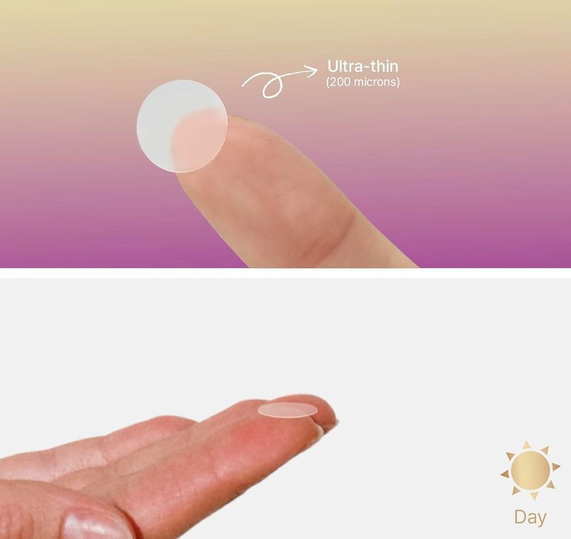Blemish Patch Day & Night - Hydrocolloid Spot Patches for Face | 72 Invisible Clear Stickers, Tapered Edge